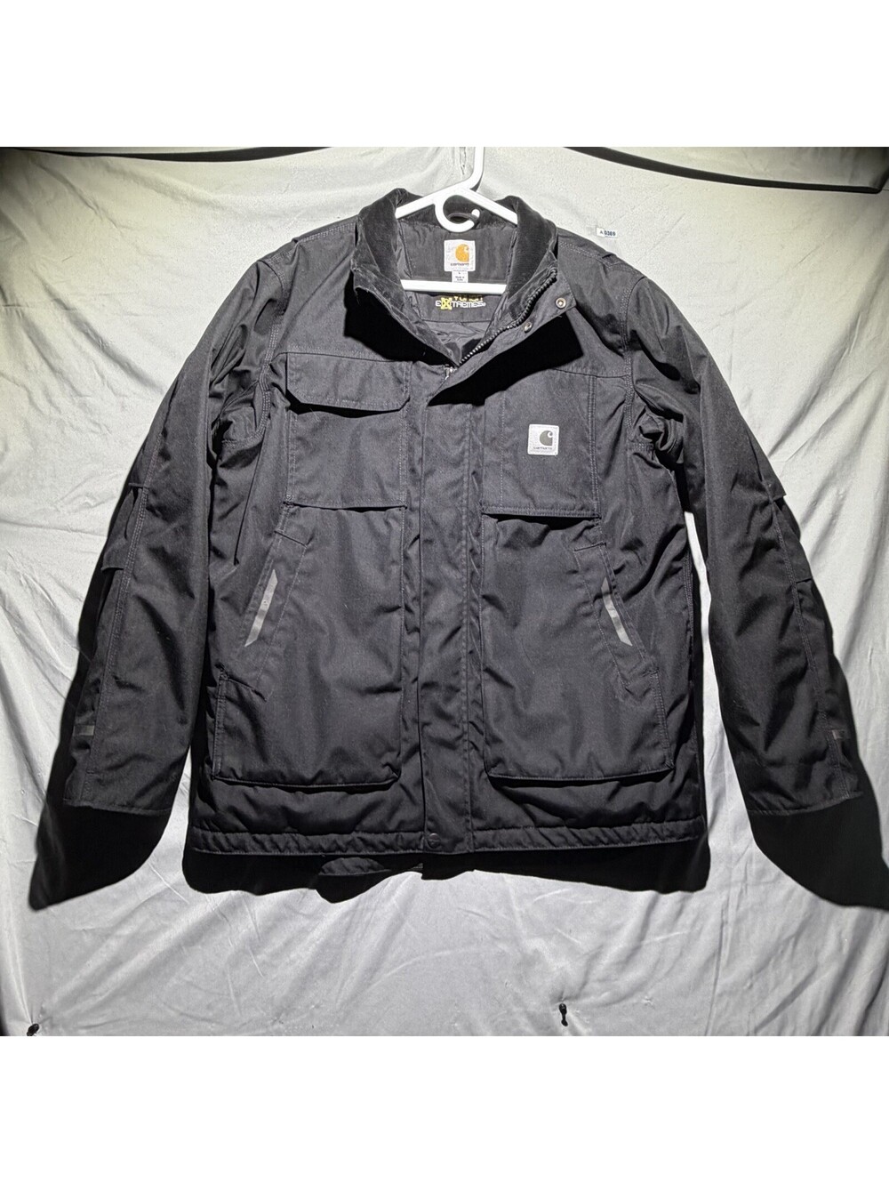 Carhartt Yukon Extremes Insulated Coat Jacket Mens Large Canvas Thinsulate Black